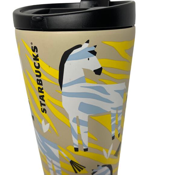 Starbucks Zebra in Golden Jungle Travel Tumbler 16oz - Picture 2 of 7